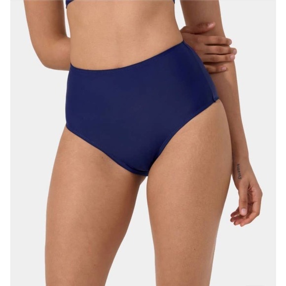 HALARA SWIMWEAR Solid High Waisted Bikini Bottom‎ Swimsuit | MEDIUM - Picture 1 of 9